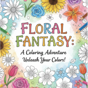 Kolorowanka: "floral fantasy"