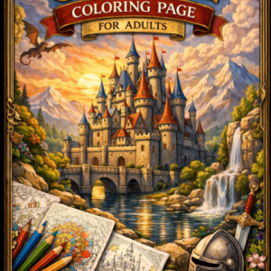 Kolorowanka: "castle coloring page"