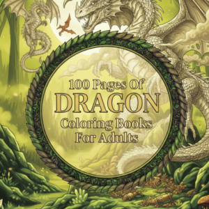 Kolorowanka: "100 pages of dragon coloring books"