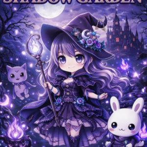 Kolorowanka: "kawaii shadow garden"
